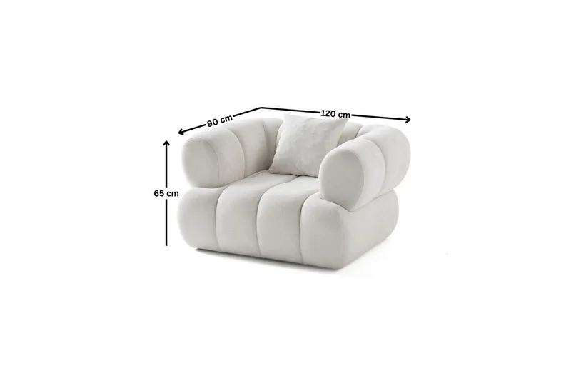 Mississauga Fåtölj - Vit - Möbler - Fåtölj & stolar - Fåtölj