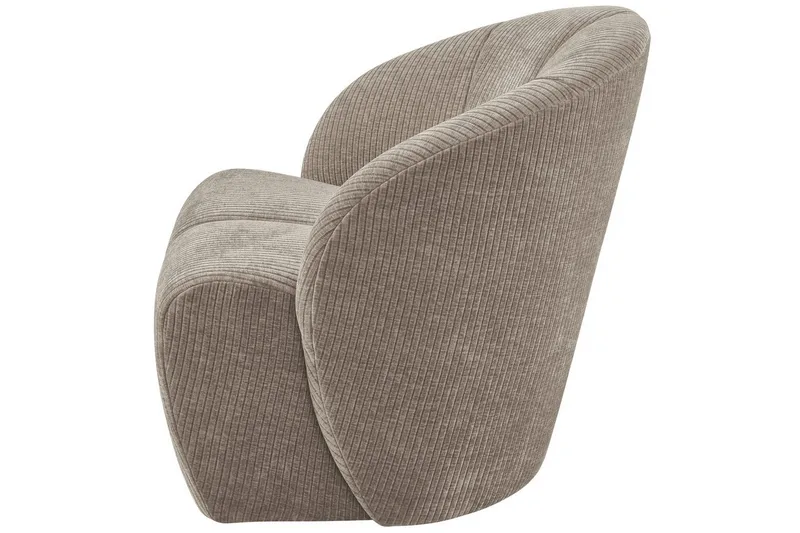 Mojo Modern Oval Fåtölj i Manchestertyg - Taupe - Möbler - Fåtölj & stolar - Fåtölj