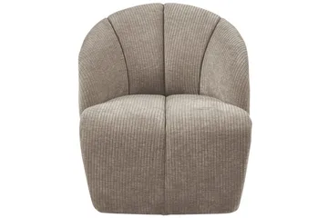 Mojo Modern Oval Fåtölj i Manchestertyg - Taupe - Möbler - Fåtölj & stolar - Fåtölj