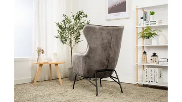 Morvella Fåtölj - Grå - Möbler - Fåtölj & stolar - Fåtölj - Öronlappsfåtölj