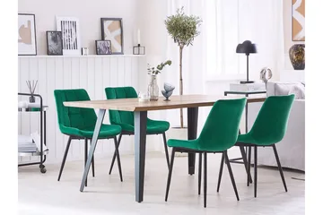 Mustadfors Sammetsstol 2-pack - Grön - Möbler - Fåtölj & stolar - Matstol & köksstol