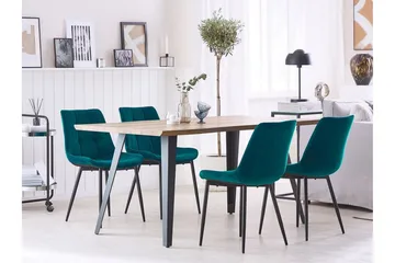Mustadfors Sammetsstol 2-pack - Blå - Möbler - Fåtölj & stolar - Matstol & köksstol