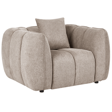 Ness Modern Fåtölj i Tyg - Taupe - Möbler - Fåtölj & stolar - Fåtölj