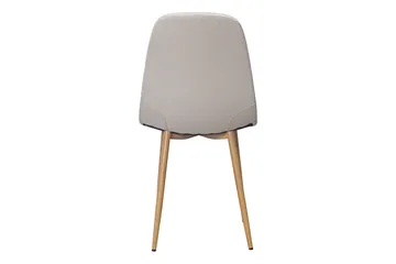 Nibe Matstol & Köksstol i Tyg med Metallben i Ekutseende - Beige - Möbler - Fåtölj & stolar - Matstol & köksstol