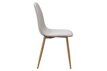 Nibe Matstol & Köksstol i Tyg med Metallben i Ekutseende - Beige - Möbler - Fåtölj & stolar - Matstol & köksstol