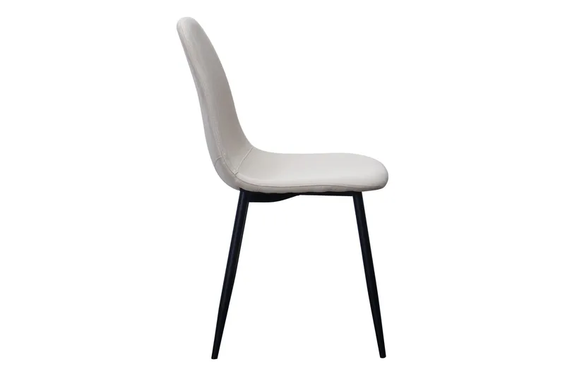 Nibe Matstol - Beige/Metallben Svart - Möbler - Fåtölj & stolar - Matstol & köksstol