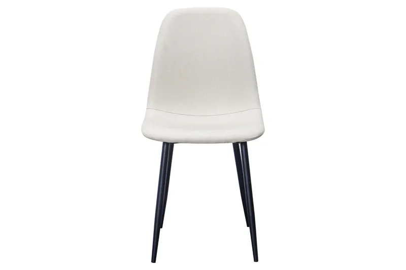 Nibe Matstol - Beige/Metallben Svart - Möbler - Fåtölj & stolar - Matstol & köksstol