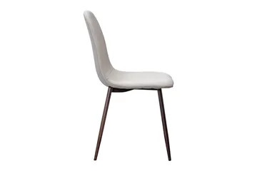 Nibe Matstol - Beige/Metallben Valnöt - Möbler - Fåtölj & stolar - Matstol & köksstol