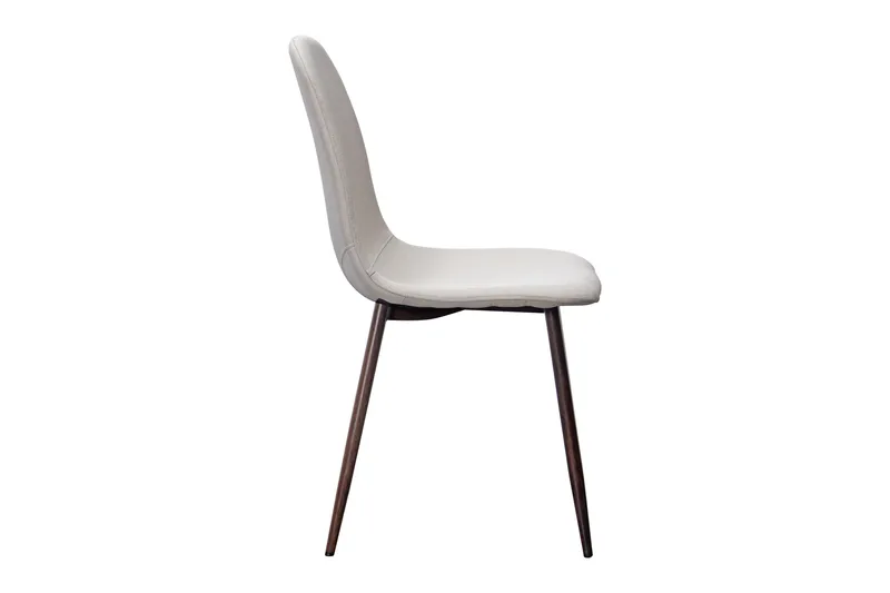 Nibe Matstol - Beige/Metallben Valnöt - Möbler - Fåtölj & stolar - Matstol & köksstol