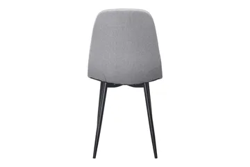 Nibe Matstol - Grå/Metallben Svart - Möbler - Fåtölj & stolar - Matstol & köksstol