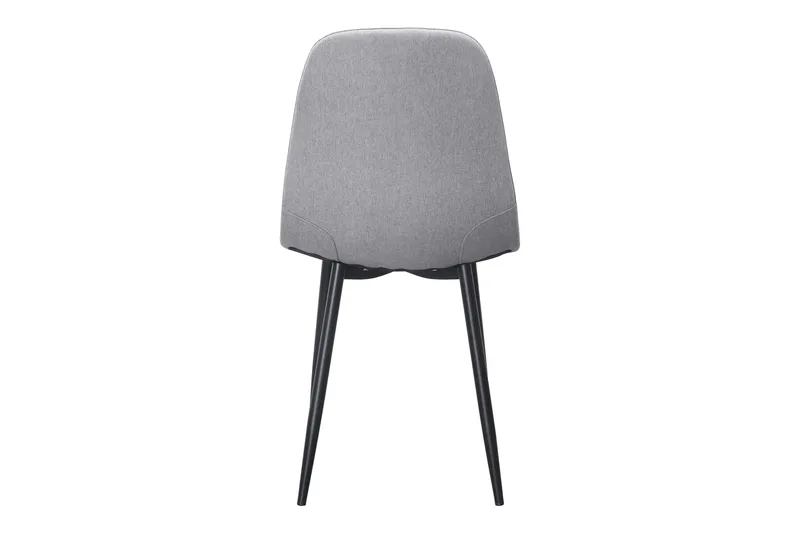 Nibe Matstol - Grå/Metallben Svart - Möbler - Fåtölj & stolar - Matstol & köksstol