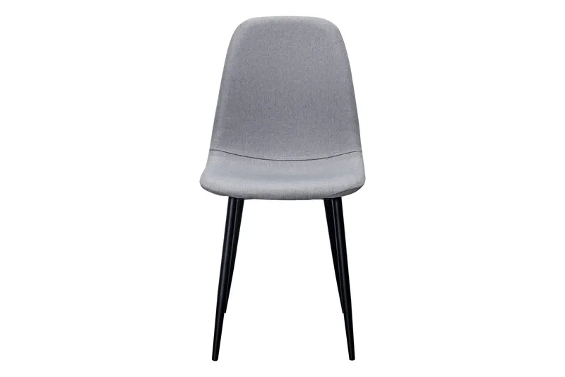Nibe Matstol - Grå/Metallben Svart - Möbler - Fåtölj & stolar - Matstol & köksstol