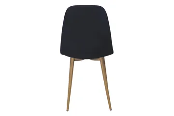 Nibe Matstol - Svart/Metallben Ek - Möbler - Fåtölj & stolar - Matstol & köksstol