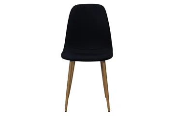 Nibe Matstol - Svart/Metallben Ek - Möbler - Fåtölj & stolar - Matstol & köksstol