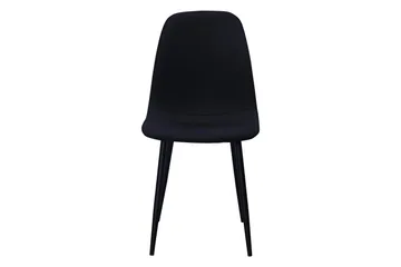 Nibe Matstol - Svart/Metallben Svart - Möbler - Fåtölj & stolar - Matstol & köksstol