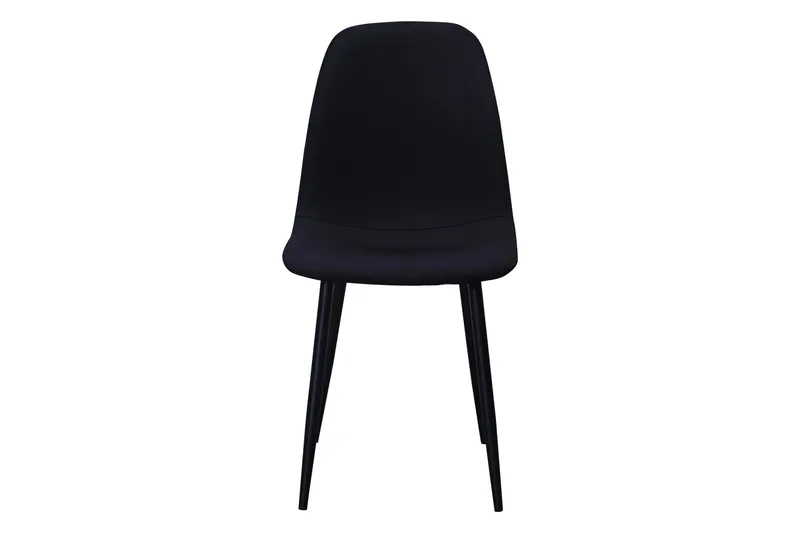 Nibe Matstol - Svart/Metallben Svart - Möbler - Fåtölj & stolar - Matstol & köksstol