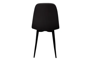 Nibe Matstol - Svart/Metallben Svart - Möbler - Fåtölj & stolar - Matstol & köksstol