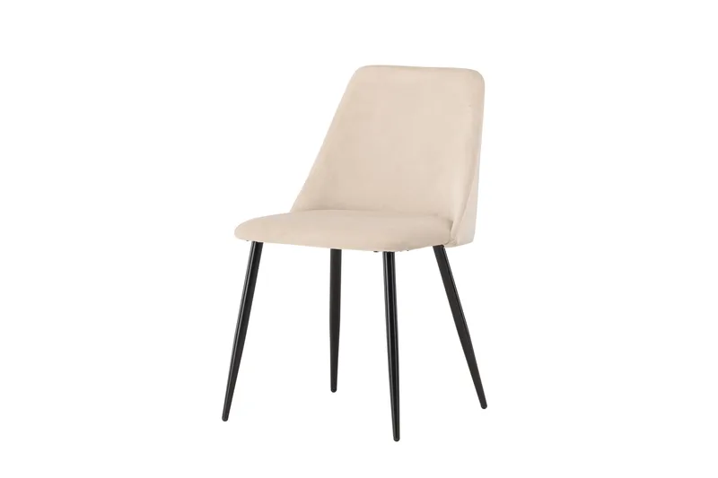 Night Matstol i Tyg med Metallben - Beige - Möbler - Fåtölj & stolar - Matstol & köksstol