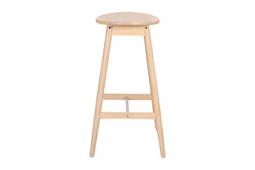 Norden Barstol i trä – barstol utan rygg för kök & bar - Whitewash - Möbler - Fåtölj & stolar - Barstol & barpall