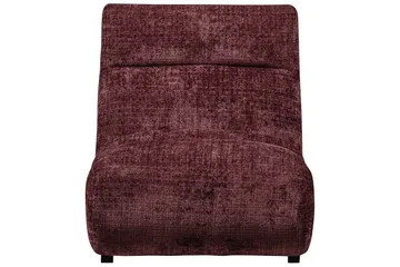 Observe Rektangulär Modern Fåtölj i Chenille - Bordeaux - Möbler - Fåtölj & stolar - Fåtölj