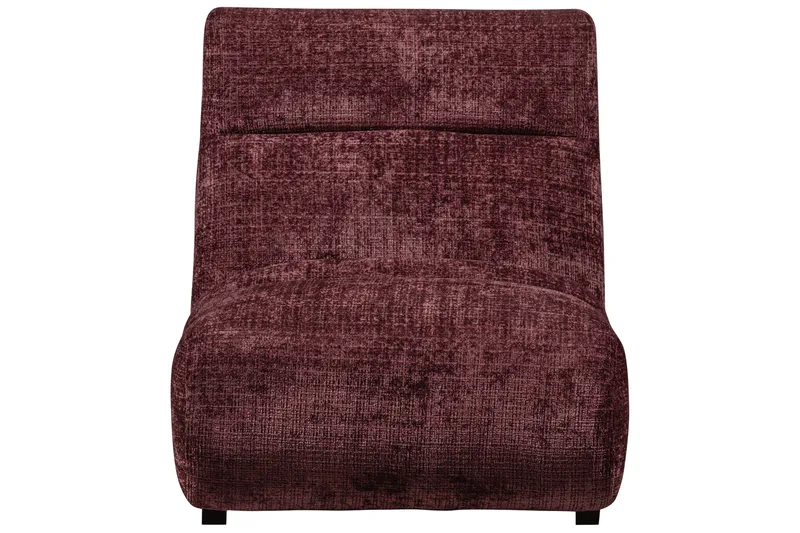 Observe Rektangulär Modern Fåtölj i Chenille - Bordeaux - Möbler - Fåtölj & stolar - Fåtölj