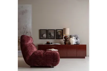 Observe Rektangulär Modern Fåtölj i Chenille - Bordeaux - Möbler - Fåtölj & stolar - Fåtölj