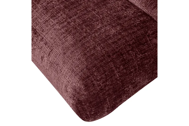 Observe Rektangulär Modern Fåtölj i Chenille - Bordeaux - Möbler - Fåtölj & stolar - Fåtölj