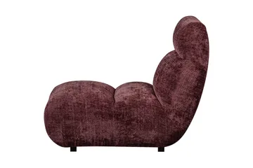 Observe Rektangulär Modern Fåtölj i Chenille - Bordeaux - Möbler - Fåtölj & stolar - Fåtölj