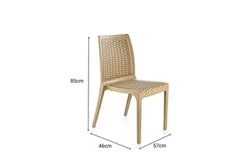 Omber Matstol - Beige - Möbler - Fåtölj & stolar - Matstol & köksstol