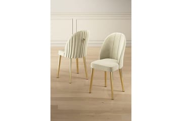 Orlen Matstol - Guld/Ivory - Möbler - Fåtölj & stolar - Matstol & köksstol