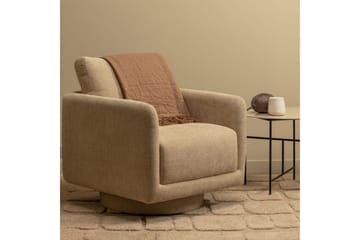 Oscar Fåtölj i Chenille - Beige - Möbler - Fåtölj & stolar - Fåtölj