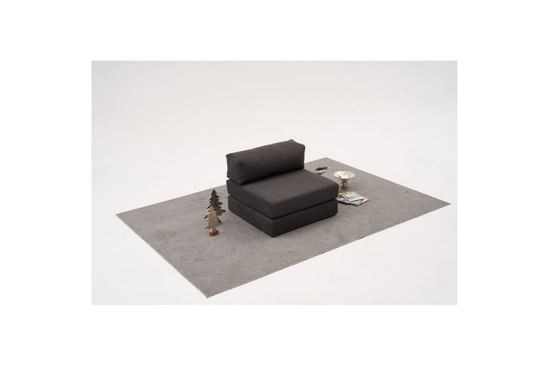 1-sits soffa Selorbury Vila Antracit - Antracit - Möbler - Fåtölj & stolar - Pall & puff - Sittpuff