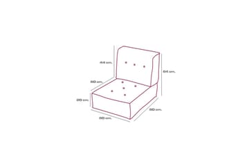 1-sits soffa Wenarport Lime - Lime - Möbler - Fåtölj & stolar - Pall & puff - Sittpuff