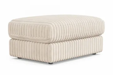 Adelsö by Gynning Rektangulär Fotpall i bred Manchester - Beige - Möbler - Fåtölj & stolar - Pall & puff - Fotpallar