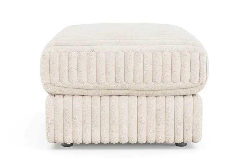 Adelsö by Gynning Rektangulär Fotpall i bred Manchester - Beige - Möbler - Fåtölj & stolar - Pall & puff - Fotpallar