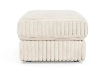 Adelsö by Gynning Rektangulär Fotpall i bred Manchester - Beige - Möbler - Fåtölj & stolar - Pall & puff - Fotpallar