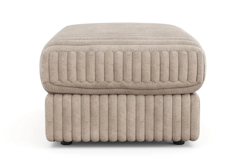 Adelsö by Gynning Rektangulär Fotpall i bred Manchester - Greige - Möbler - Fåtölj & stolar - Pall & puff - Fotpallar