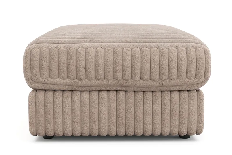 Adelsö by Gynning Rektangulär Fotpall i bred Manchester - Greige - Möbler - Fåtölj & stolar - Pall & puff - Fotpallar