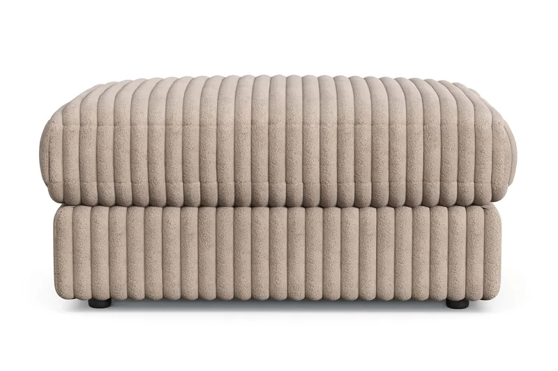 Adelsö by Gynning Rektangulär Fotpall i bred Manchester, Greige