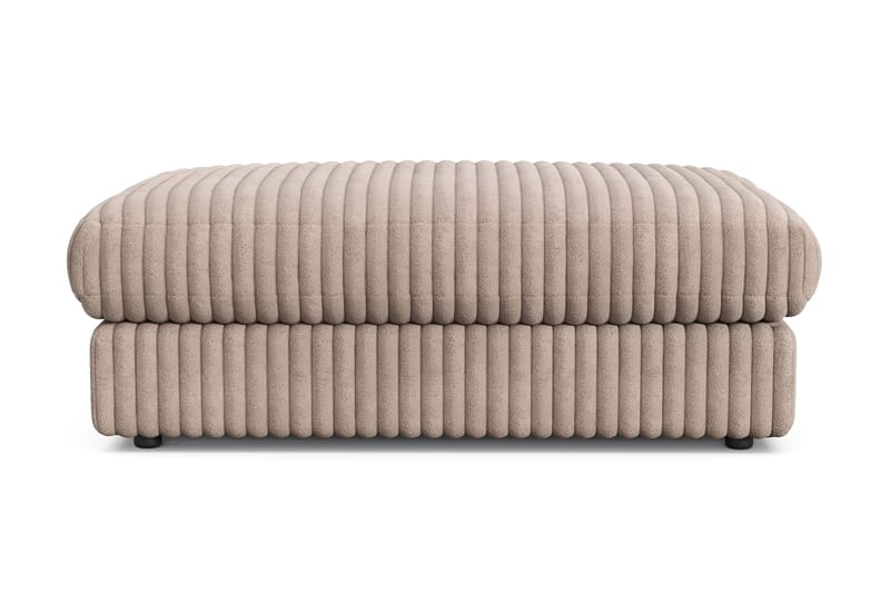 Adelsö by Gynning Rektangulär Fotpall i bred Manchester, Greige