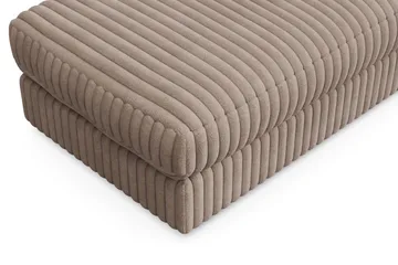 Adelsö by Gynning Rektangulär Fotpall i bred Manchester - Greige - Möbler - Fåtölj & stolar - Pall & puff - Fotpallar