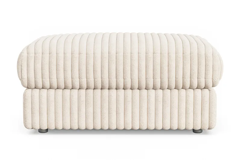 Adelsö by Gynning Rektangulär Fotpall i Manchester - Beige - Möbler - Fåtölj & stolar - Pall & puff - Fotpallar