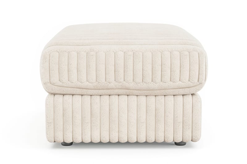 Adelsö by Gynning Rektangulär Fotpall i Manchester - Beige - Möbler - Fåtölj & stolar - Pall & puff - Fotpallar