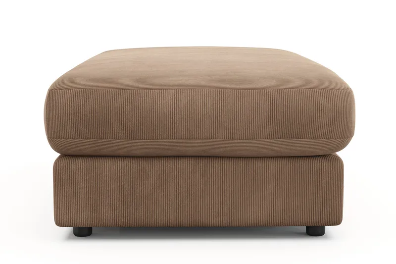 Adelsö by Gynning Rektangulär Fotpall i Manchester - Brun - Möbler - Fåtölj & stolar - Pall & puff - Fotpallar