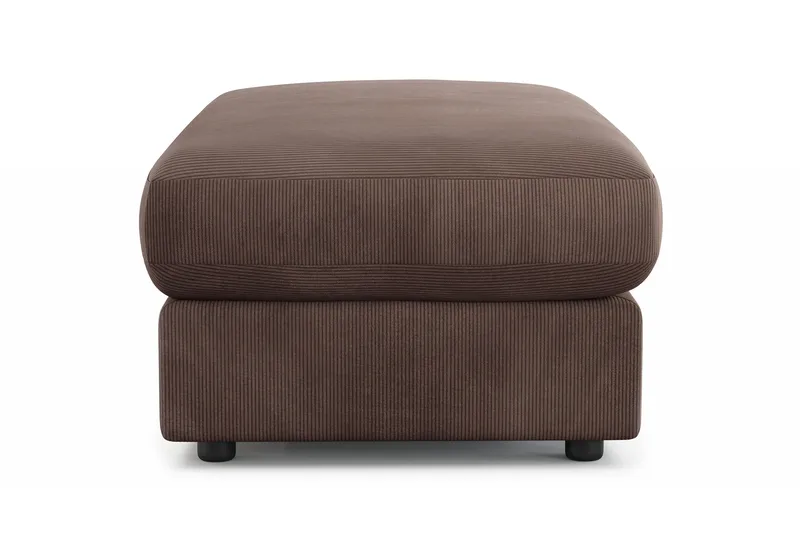 Adelsö by Gynning Rektangulär Fotpall i Manchester - Brun - Möbler - Fåtölj & stolar - Pall & puff - Fotpallar