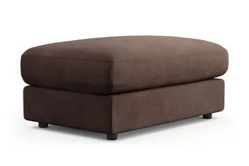 Adelsö by Gynning Rektangulär Fotpall i Manchester - Brun - Möbler - Fåtölj & stolar - Pall & puff - Fotpallar