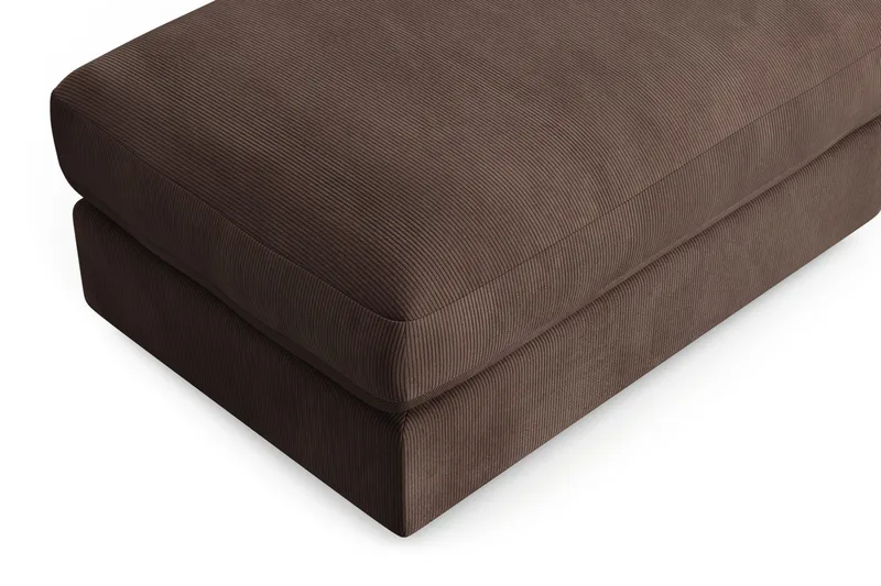 Adelsö by Gynning Rektangulär Fotpall i Manchester - Brun - Möbler - Fåtölj & stolar - Pall & puff - Fotpallar