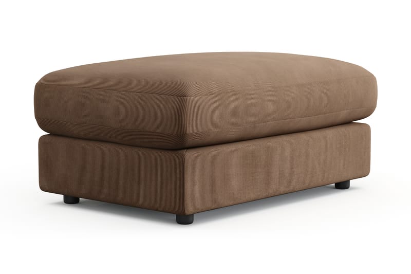 Adelsö by Gynning Rektangulär Fotpall i Manchester - Brun - Möbler - Fåtölj & stolar - Pall & puff - Fotpallar