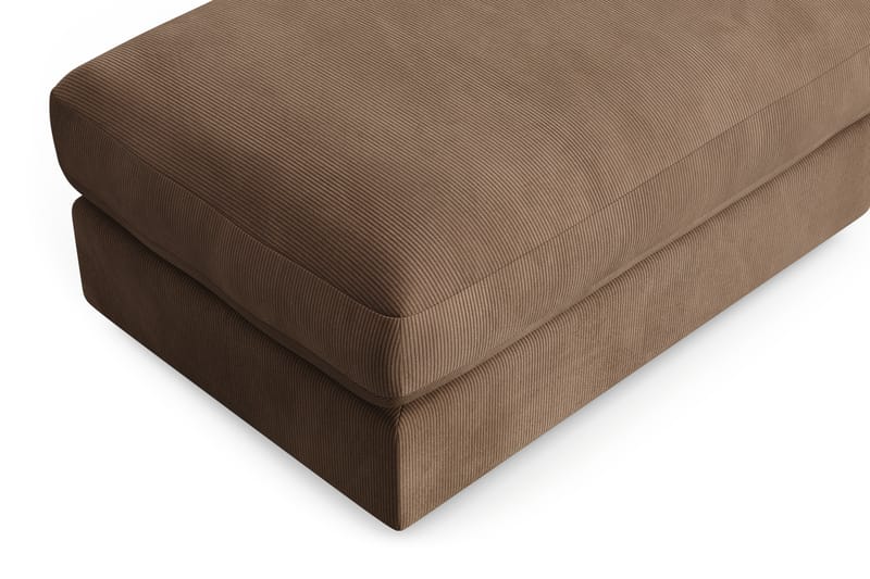 Adelsö by Gynning Rektangulär Fotpall i Manchester - Brun - Möbler - Fåtölj & stolar - Pall & puff - Fotpallar