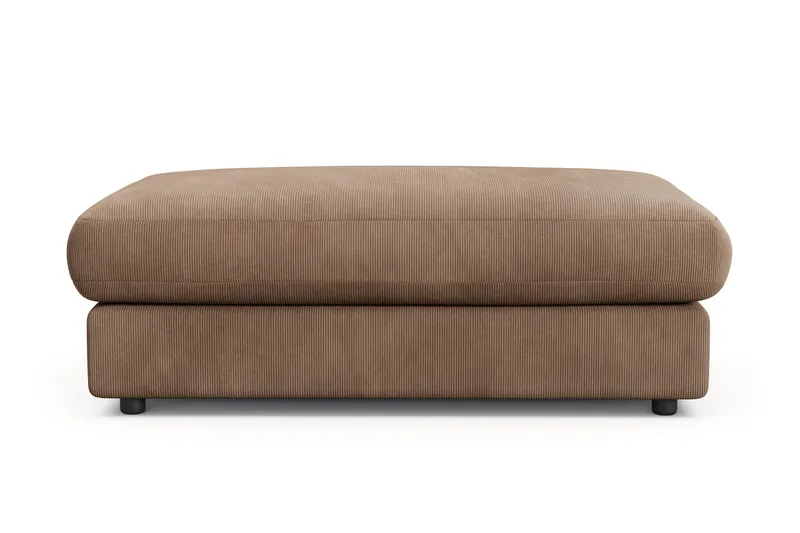 Adelsö by Gynning Rektangulär Fotpall i Manchester, Brun